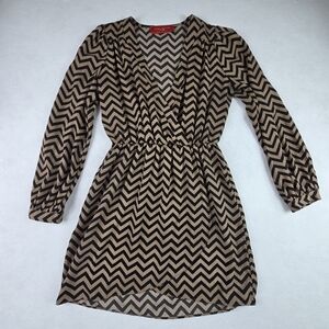 Akira Chevron Patterned Dress